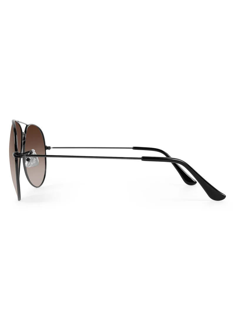 Woggles UV-Protected Brown Aviator Sunglassses