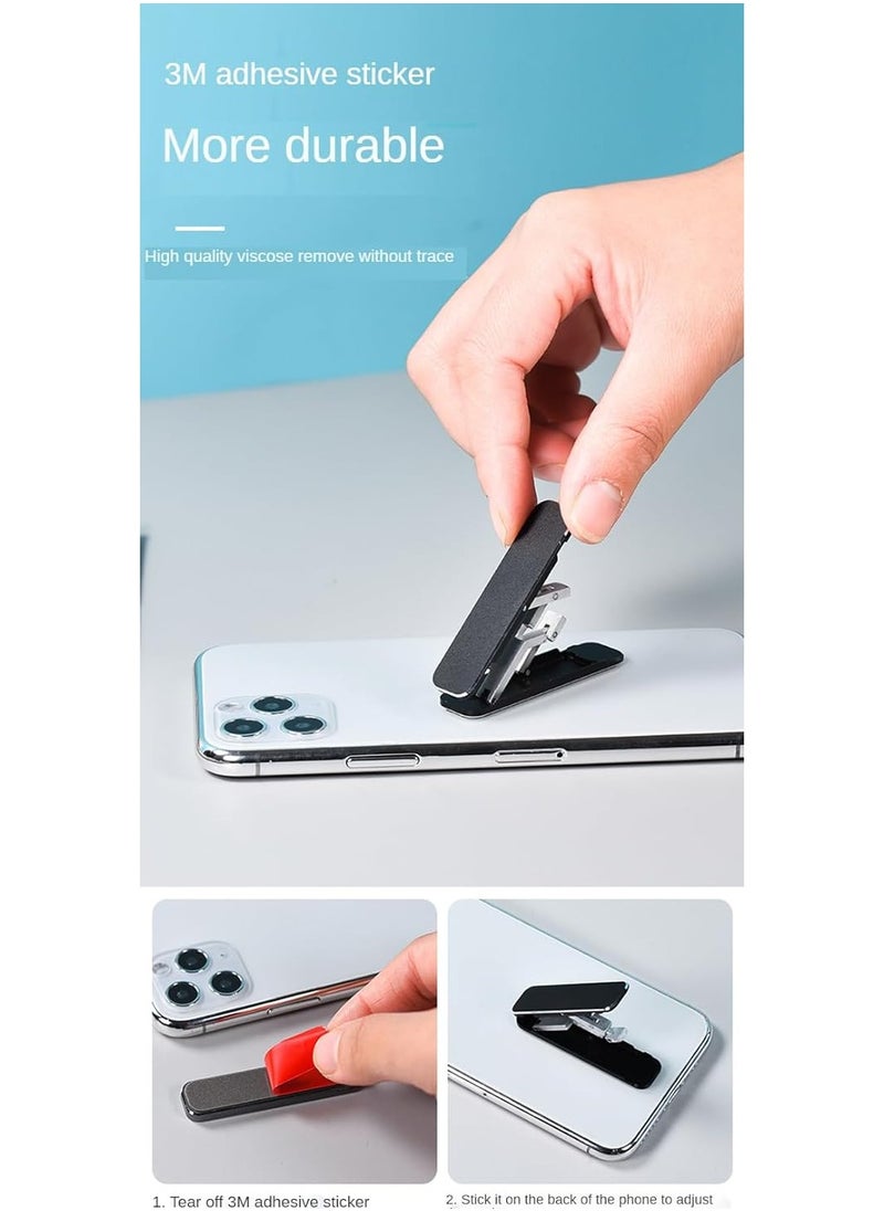 Kickstand for Phone, Portable Mobile Phone Stand, Cell Phone Holder, Smartphone stand, Multi-Angle Mobile Stand, Slim and Foldable Stand for phone, Compatible with all phone types