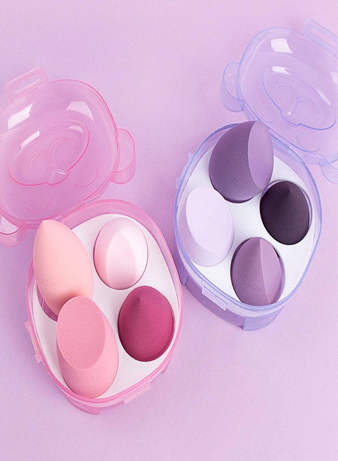 Sunaina Makeup sponge blender set with Bear shape box, non-latex soft quality beauty blender for foundation, powder, blending, with egg case, flawless for cream & liquid (color may vary)(pack of 4) - Image 4