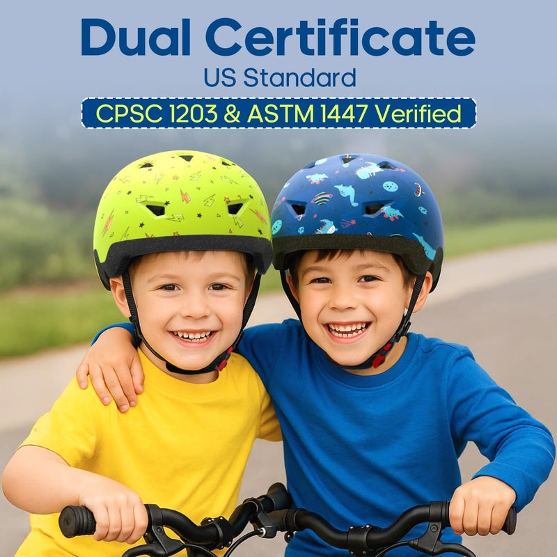 MOUNTALK Toddler Bike Helmet, Adjustable Kids Helmets from Infant/Toddler/Baby to Children Girls and Boys, Age 0-2/1-2 Years Old(Lightning,XS) - Image 3
