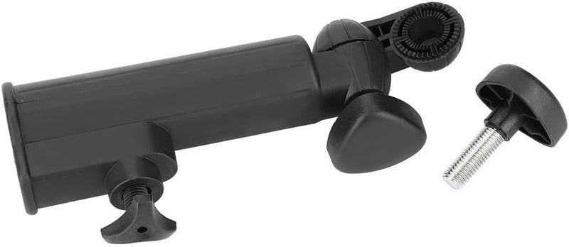 woobles Cart Umbrella Holder, Push Trolley Umbrella Holder Plastic Stand Pull Bike Cart Black Universal - Image 4