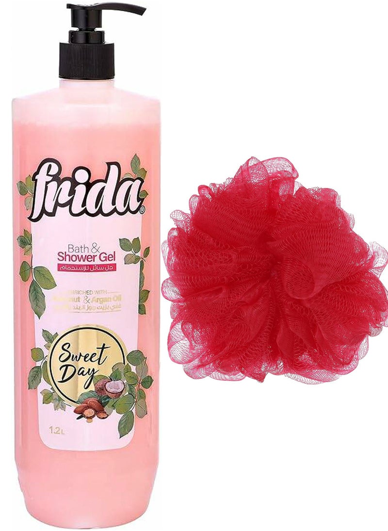 Frida - Frida Bath & Shower Gel Sweet Day 1.2 L + Lofa Multi Color - Image 1