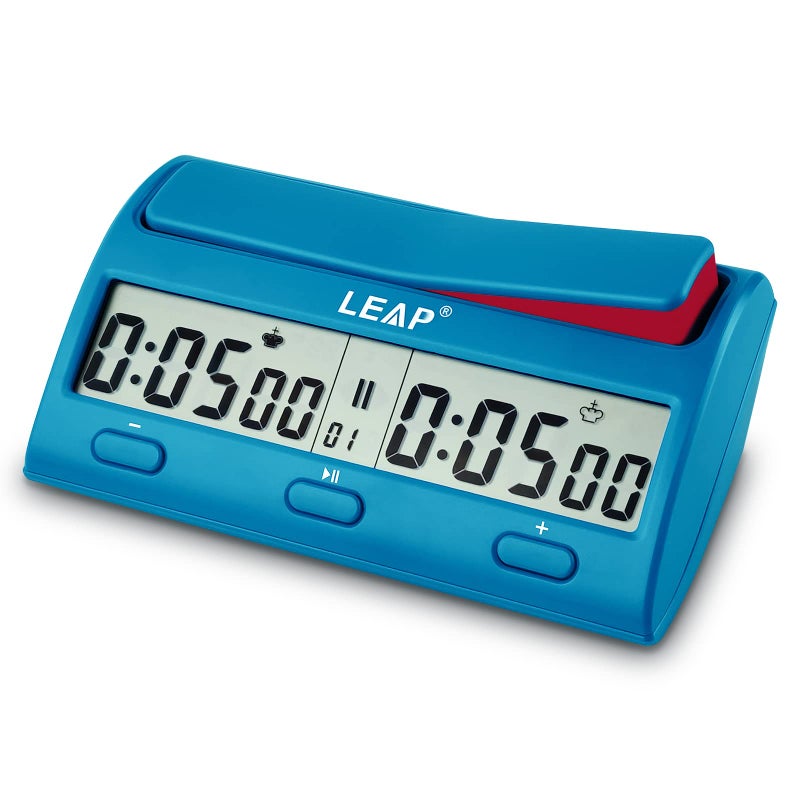 LEAP Chess Clock Advanced Digital Chess Timer with 7 Type 38 Timing Set Modes Including Single or Multi Period Countdown Restricted Moves or Time Function - Image 1