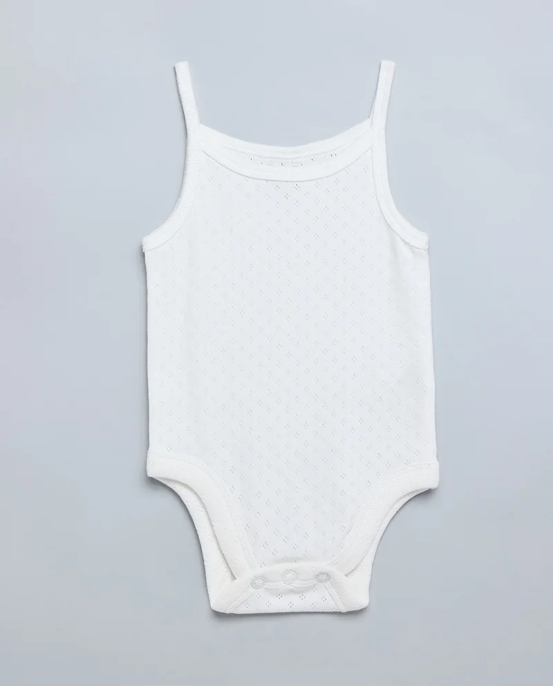 أر أند بي 3 Pack Solid Strappy Bodysuits