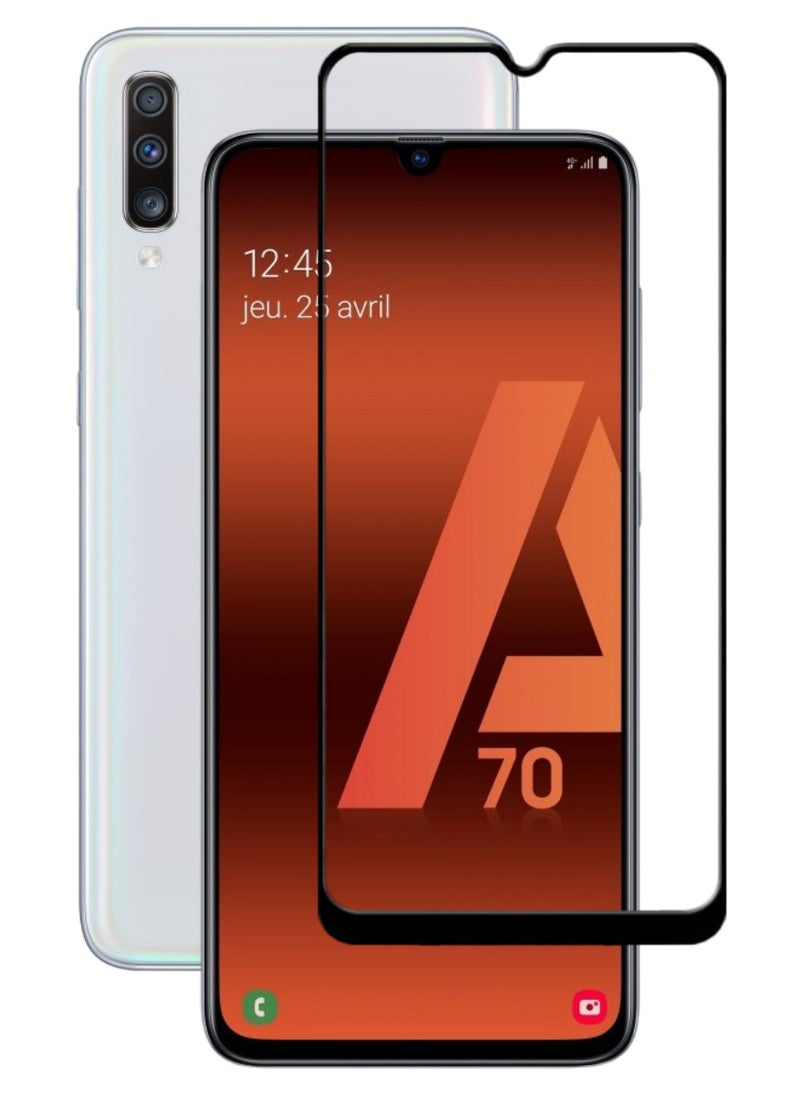 ACLIX Antistatic ESD Dustproof Premium Quality High Definition Tempered Glass Screen Protector Designed For Samsung Galaxy A70 - Image 1
