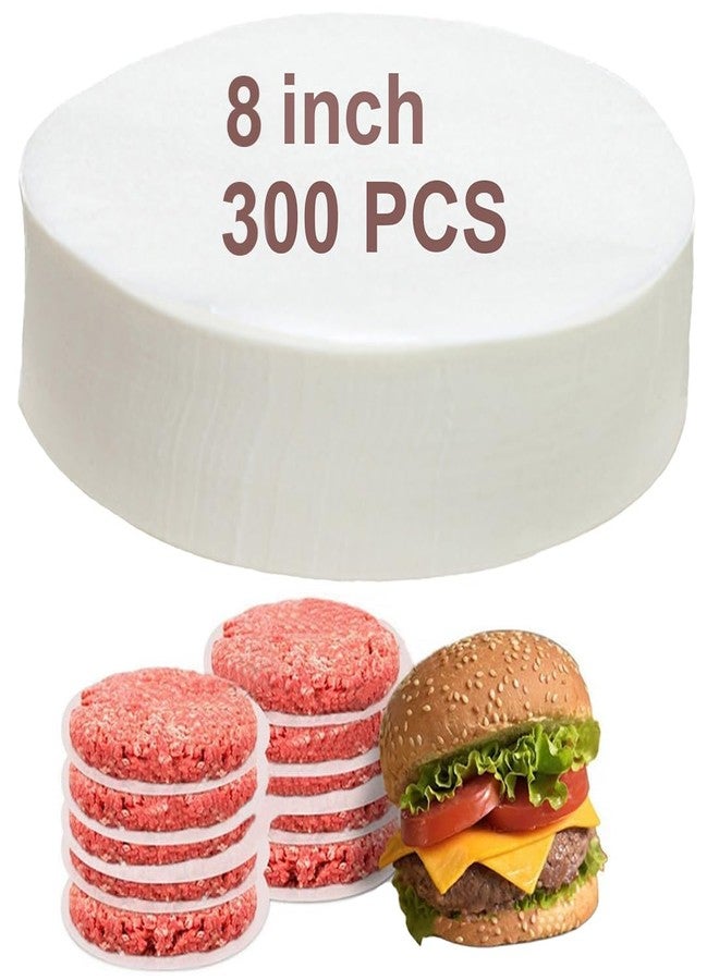 LOVNBHELP 300Pcs 8 Inch Parchment Paper Rounds, Non Stick Precut Baking Parchment Circles, Food Grade Greaseproof Burger Patty Paper for Round Cake Pan, Springform Pan and Burger Press (8") - Image 1