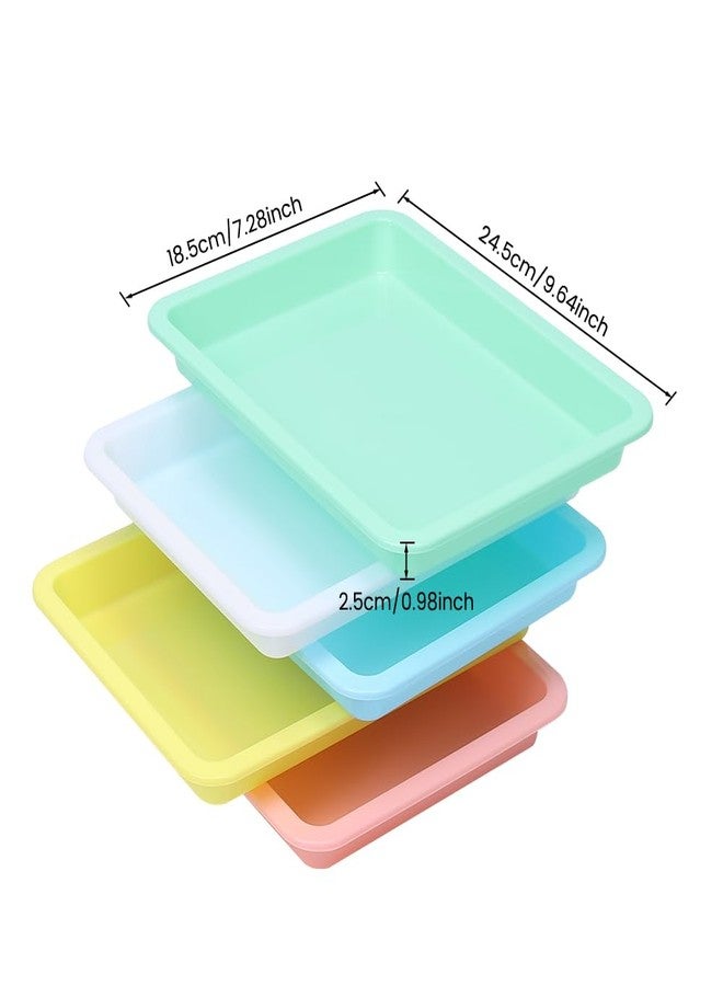 Mochalight 10 Pcs Travel Toilet Mini Litter Box,Plastic Portable Small Litter Pan Water Litter Box for Kittens Bunny Cat - Image 2