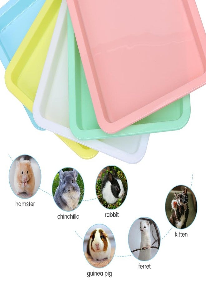Mochalight 10 Pcs Travel Toilet Mini Litter Box,Plastic Portable Small Litter Pan Water Litter Box for Kittens Bunny Cat - Image 3