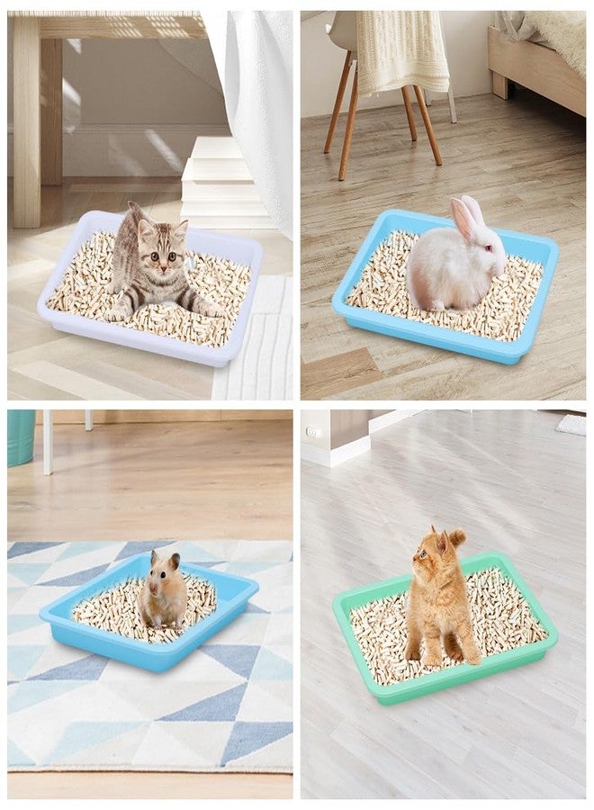 Mochalight 10 Pcs Travel Toilet Mini Litter Box,Plastic Portable Small Litter Pan Water Litter Box for Kittens Bunny Cat - Image 5