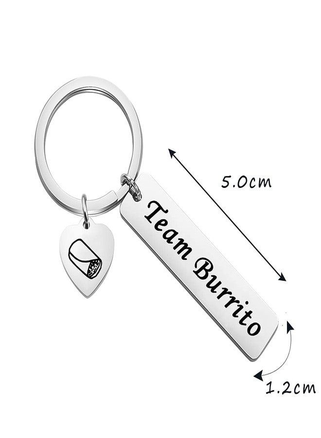 Zuo Bao Burrito Lover Gift Funny Trendy Foodie Gifts Team Burrito Keychain Mexican Burrito Gift for Burrito Lovers (K-Team Burrito) - Image 2
