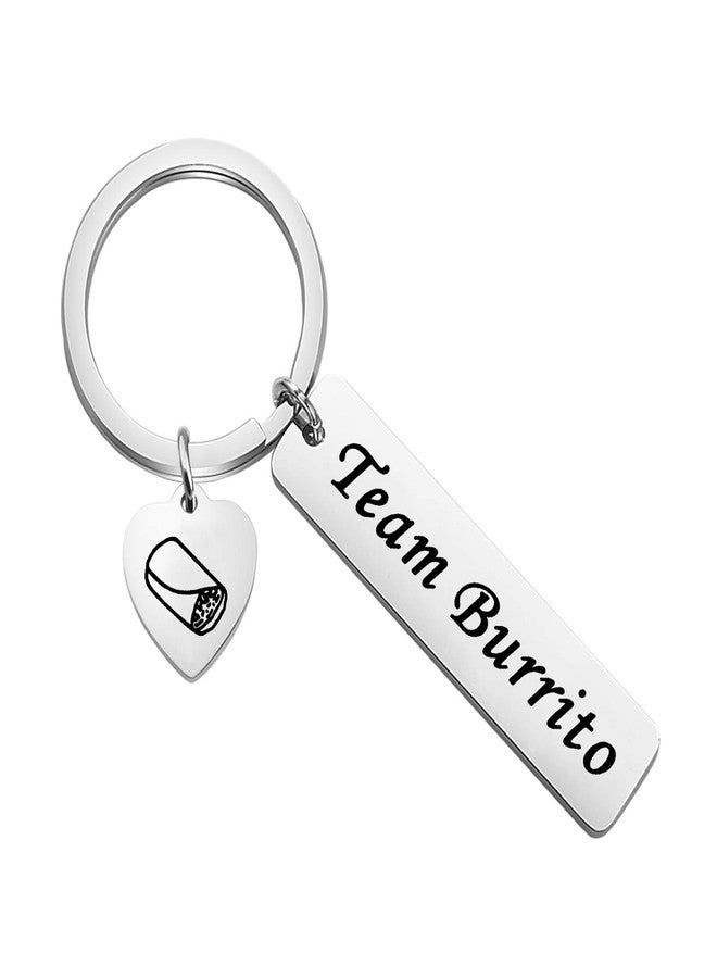 Zuo Bao Burrito Lover Gift Funny Trendy Foodie Gifts Team Burrito Keychain Mexican Burrito Gift for Burrito Lovers (K-Team Burrito) - Image 1
