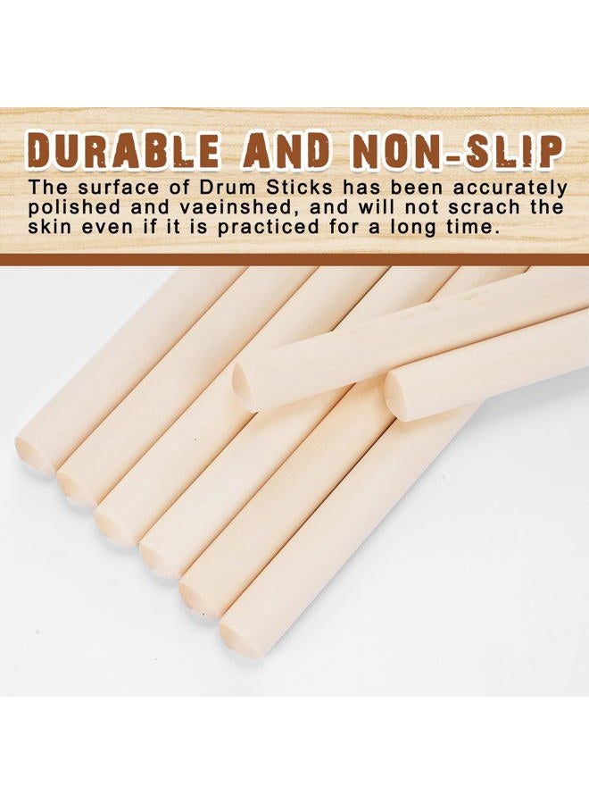 Lukmaa 24 Pairs 5B Drum Sticks Triangular Wood Tip Long Maple Drumsticks Classic Drumsticks Musical Instrument Percussion Accessories for Adults Kids - Image 2