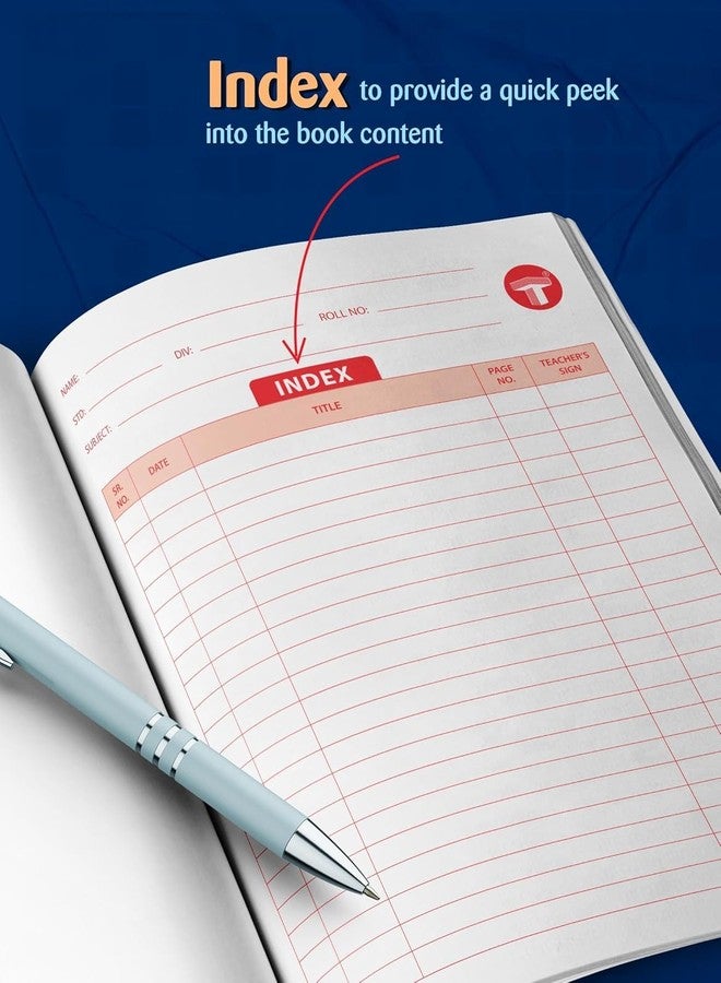 TARGET PUBLICATIONS Soft Brown Cover Small One Side Ruled & One Side Blank/Unruled Notebooks | 172 Pages A5 Size | 18 cm x 24 cm Approx | Pack of 6 Books | GSM 57 - Image 4