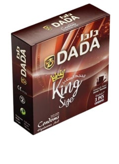 Dada King Size Chocolate Flavour Condoms, Pack of 3 Pcs, Discreet and Convenient 