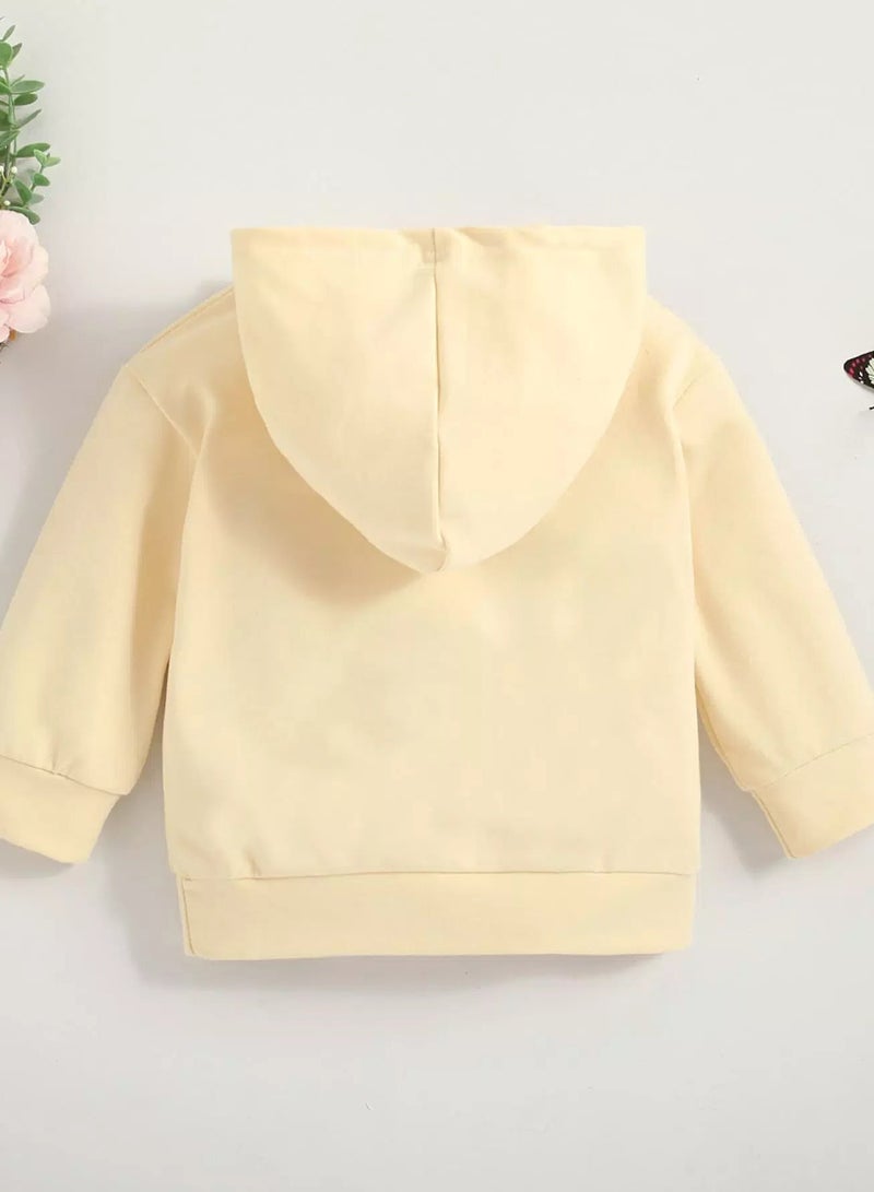 Baby Butterfly & Slogan Graphic Hoodie - Image 2
