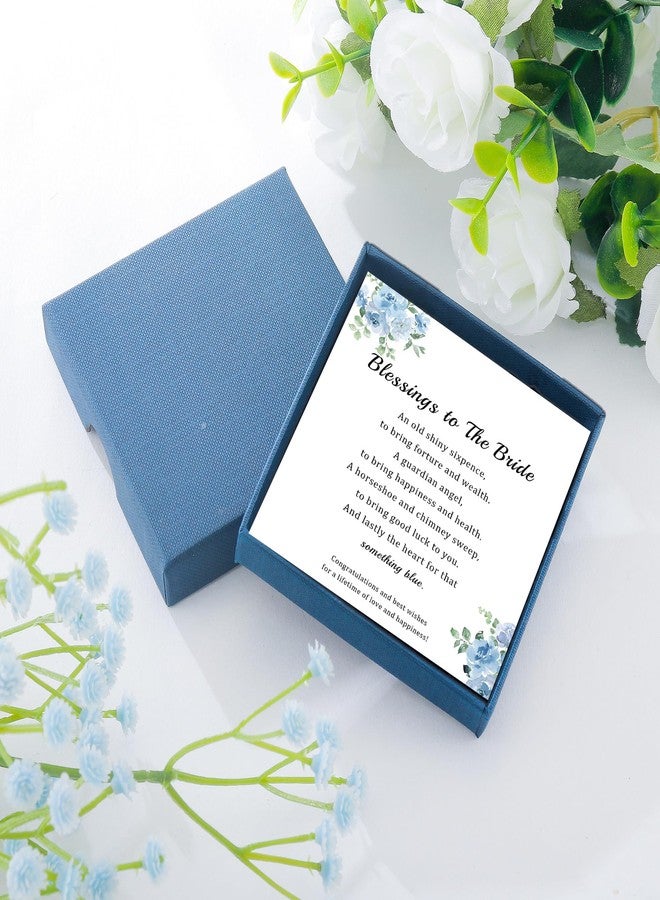 بارتنر هدايا "شيء أزرق" للعروس، هدايا حفل توديع العزوبية، دبوس زفاف ساحر، بروش تذكاري للزفاف (شيء أزرق - بروش حدوة حصان) - Image 5