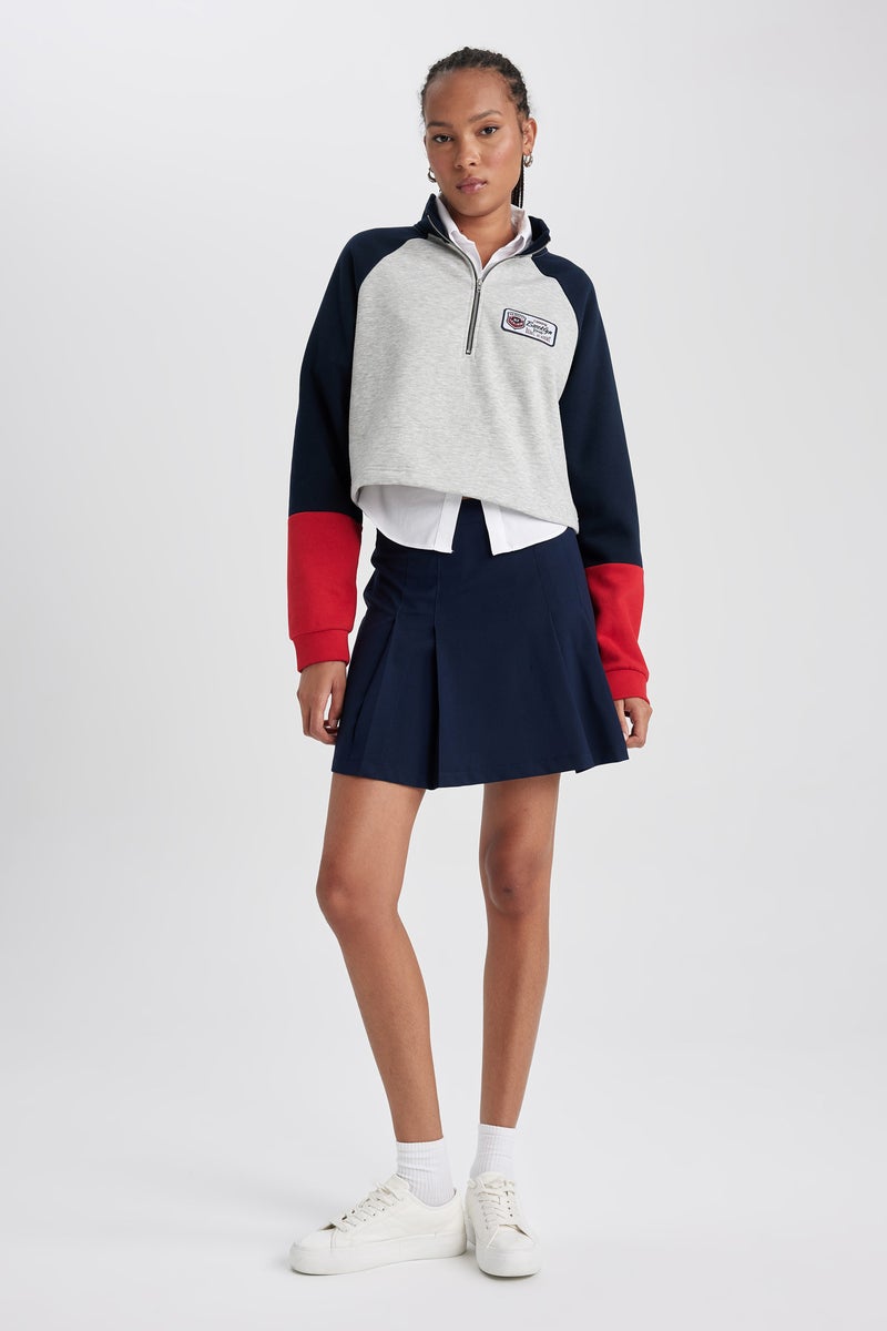 DeFacto Woman Pleat Mini Skirt  - Image 1