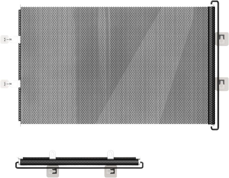 Retractable Gates for Dogs,Hallway Puppy Fence | Indoor Retractable Stair Barrier,for Apartment Office Hallway Stairs Kitchen Living Room Bedroom Balcony Patio Garage Garden - Image 1