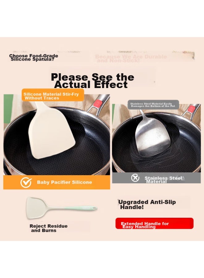Bayco Bayco Food-grade Silicone Spatula Set, Heat-resistant Spatula And Soup Ladle, Specialized For Non-stick Wok And Frying Pan Tz045  - Image 2