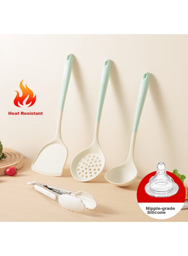 Bayco Bayco Food-grade Silicone Spatula Set, Heat-resistant Spatula And Soup Ladle, Specialized For Non-stick Wok And Frying Pan Tz045  - Image 5
