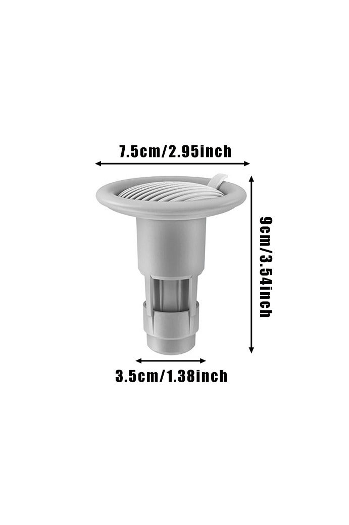 4 PCS Shower Floor Drain Backflow Preventer, Valve Sewer Anti-Odor Core Insert Drain Plug Hair Catcher for Kitchen Bathroom Balcony - Image 2