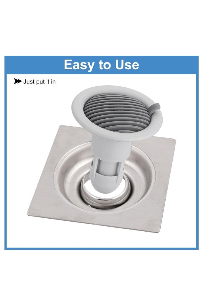 4 PCS Shower Floor Drain Backflow Preventer, Valve Sewer Anti-Odor Core Insert Drain Plug Hair Catcher for Kitchen Bathroom Balcony - Image 4