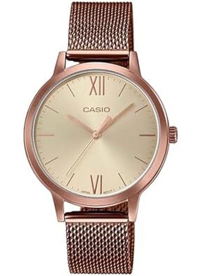 CASIO Stainless Steel Analog Watch LTP-E157MR-9ADF - Image 1