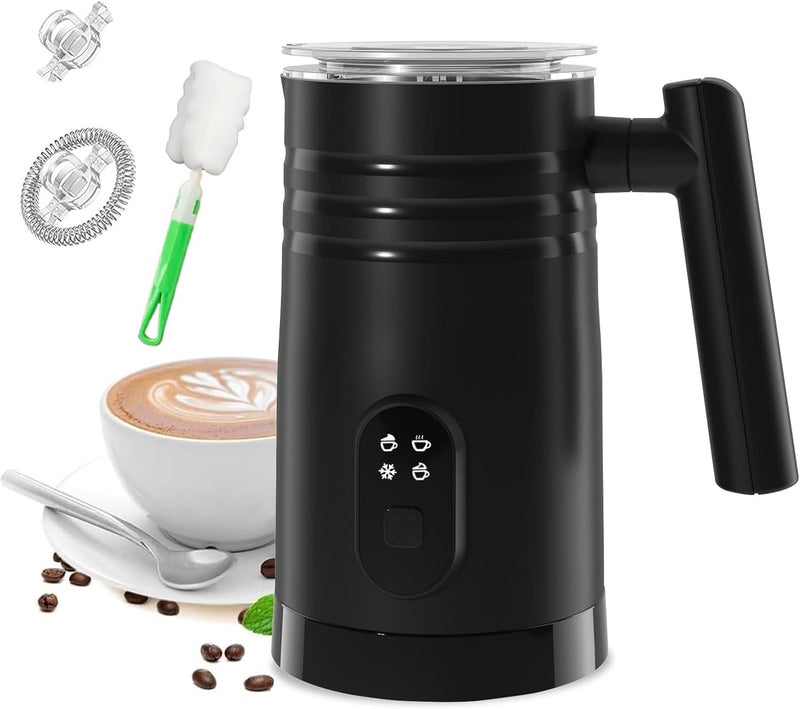 AMINAC Milk Frother Electric, 4 in 1 Milk Steamer,11.8oz/350ml Automatic Warm and Cold Frother for Coffee, Latte, Cappuccino, Macchiato, Hot Chocolate - Image 1