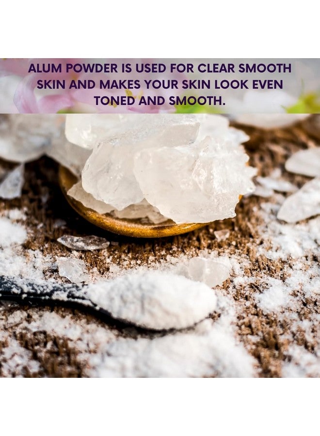 mGanna 100% Natural Alum Powder for Clear and Glowing Skin and Health 227 GMS / 0.5 LBS - Image 4
