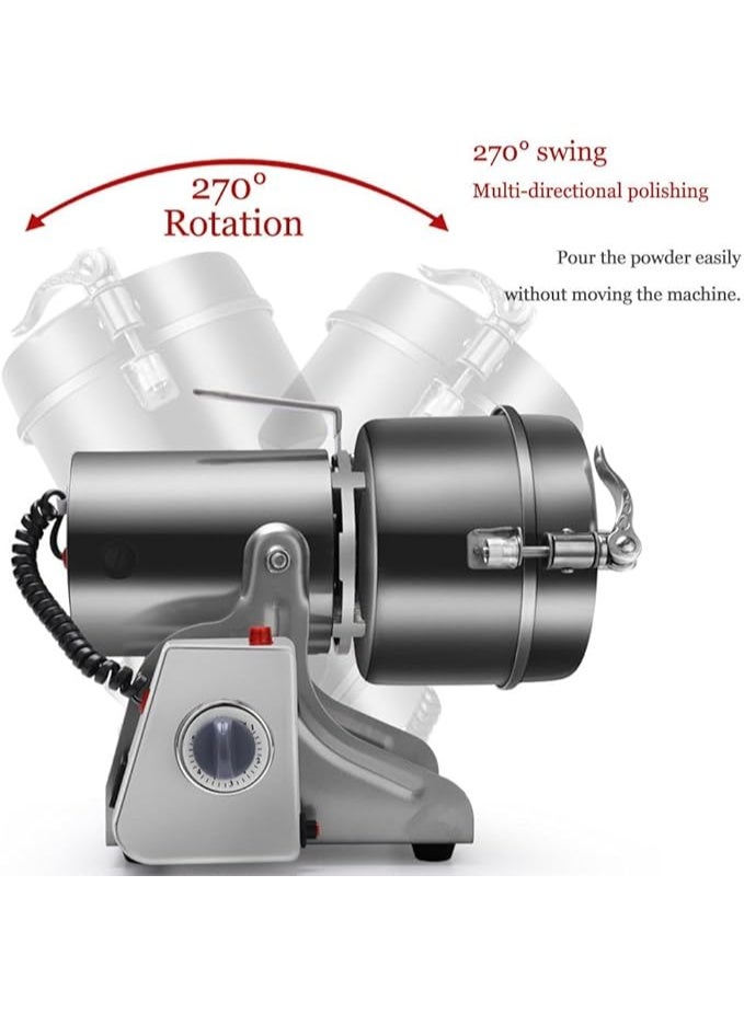 SILVER CREST Heavy 2000W High-Speed Powder Grinder Silver Crest 400g – Multi-Purpose Grinder | Stainless Steel | Dry Spices, Grains & Herbs Crusher (400g) - Image 4