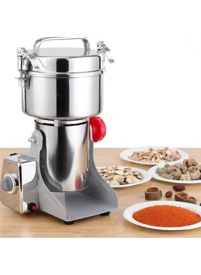SILVER CREST Heavy 2000W High-Speed Powder Grinder Silver Crest 400g – Multi-Purpose Grinder | Stainless Steel | Dry Spices, Grains & Herbs Crusher (400g) - Image 2