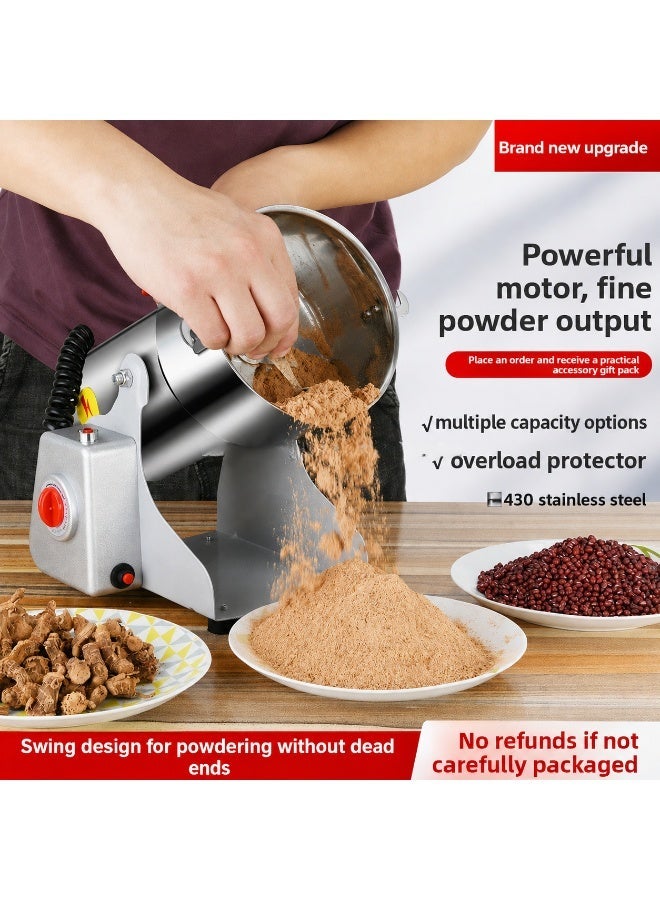 SILVER CREST Electric Powder Grinder | Stainless Steel Dry Grinding Machine | Home & Commercial Grinder for Spices, Coffee Beans, Grains, Seeds, Herbs & Dry Ingredients - Image 1
