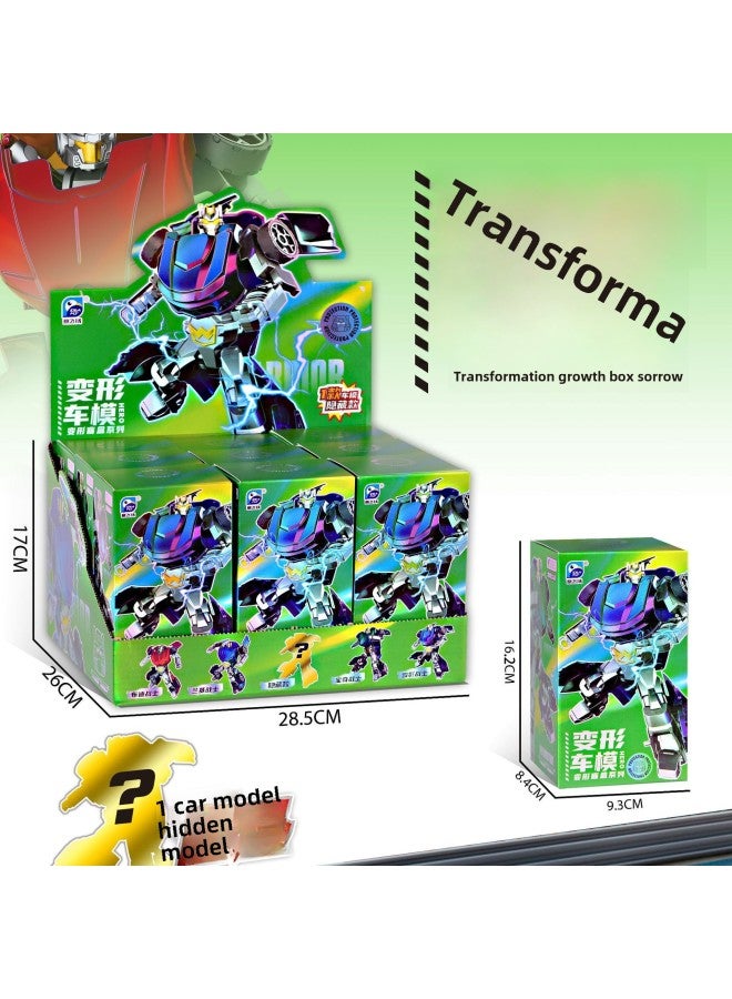 Boy Toy Deformation Mecha Engineering Fire Truck Car Model Blind Box دمية آلة هدية ألعاب تعليمية بالجملة - اللون: 91859 نموذج سيارة متحول صندوق أعمى (خذ 9 قطع وأرسل صندوقًا واحدًا) - Image 5