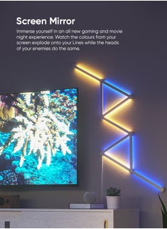 Nanoleaf Lines Squared Smart Light Expansion Kit - 3 Pack - Smart WiFi LED Light System w/ Music Visualizer, Instant Wall Decoration, Home or Office Use, 16M+ Colors, Low Energy Consumption | Gaming Lights  - Image 2