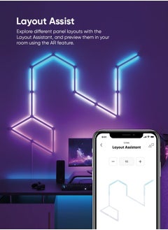Nanoleaf Lines Squared Smart Light Expansion Kit - 3 Pack - Smart WiFi LED Light System w/ Music Visualizer, Instant Wall Decoration, Home or Office Use, 16M+ Colors, Low Energy Consumption | Gaming Lights  - Image 3