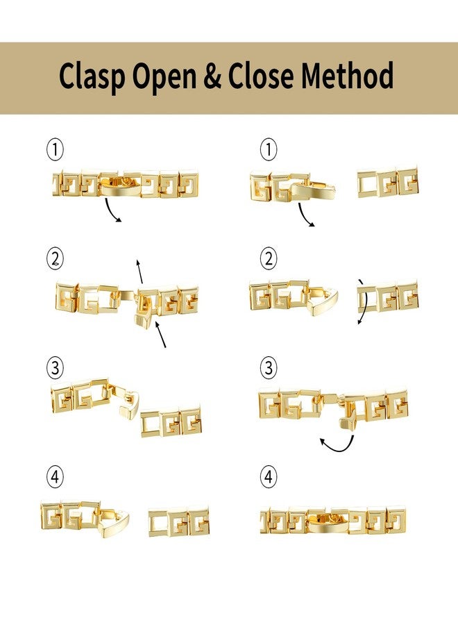 Kose Gold Bracelet for Women Trendy, 14K Gold Plated Dainty Link Chain Bracelet, Length 6.5inch (Not Included 0.6inch Removable Extension Buckle) - Image 4