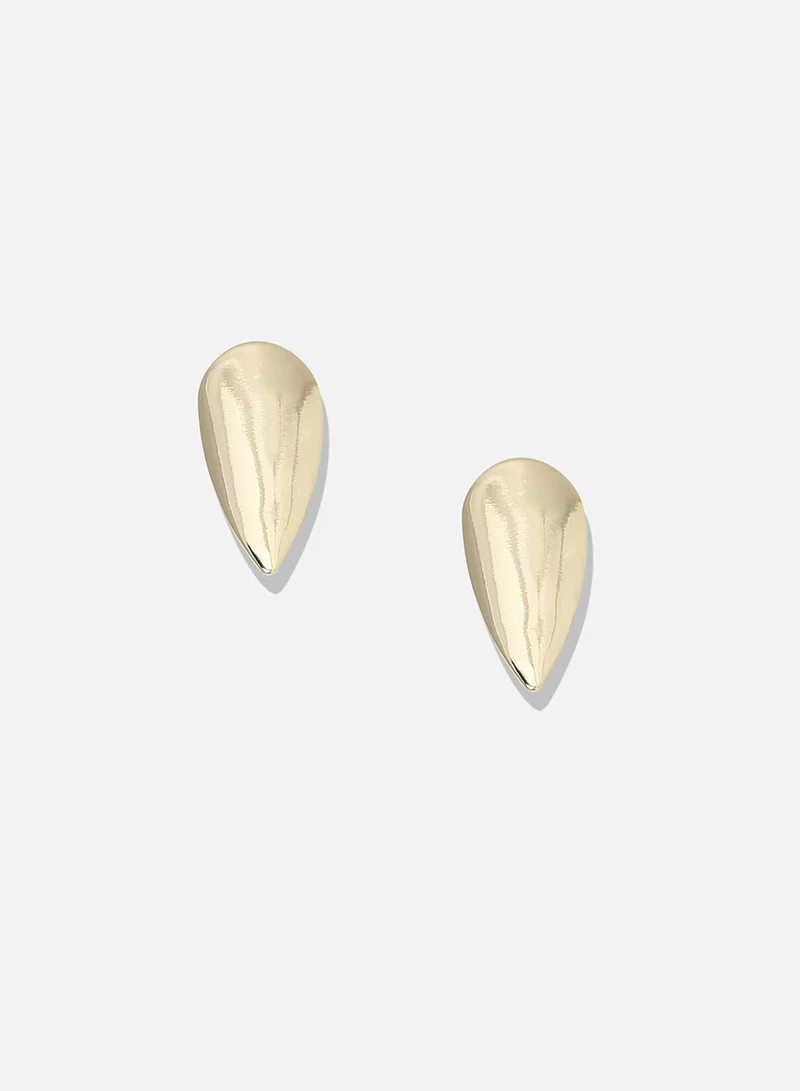 SOHI Minimal Almond Artificial Stud Earring Jewellery
