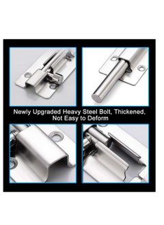 Y&D Stainless Steel Door Latch Sliding Lock Barrel Bolt 2pcs, 3 Inch Length 201 Protect Your Security and Privacy Pack of 2  - Image 4