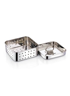 Expresso Expresso Stainless Steel Paneer/Tofu Press, Silver, Square Shape, Durable, and Easy for Perfect Homemade Paneer or Tofu (250 Ml),Size-10.4X10.4X4 Centimeters  - Image 4