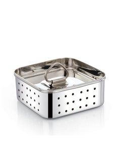 Expresso Expresso Stainless Steel Paneer/Tofu Press, Silver, Square Shape, Durable, and Easy for Perfect Homemade Paneer or Tofu (250 Ml),Size-10.4X10.4X4 Centimeters  - Image 1