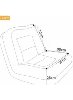 Generic Convertible Folding Lazy Sofa with 5-Level Adjustment, Soft Padded Bean Bag for Adults - Perfect for Bedroom, Living Room, and Office  - Image 2