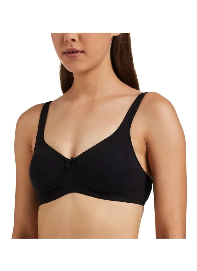 JOCKEY Jockey 1250 Women Wire free Non Padded Super Combed Cotton Elastane Stretch Full Coverage Everyday Bra with Contoured Shaper Panel and Adjustable Straps