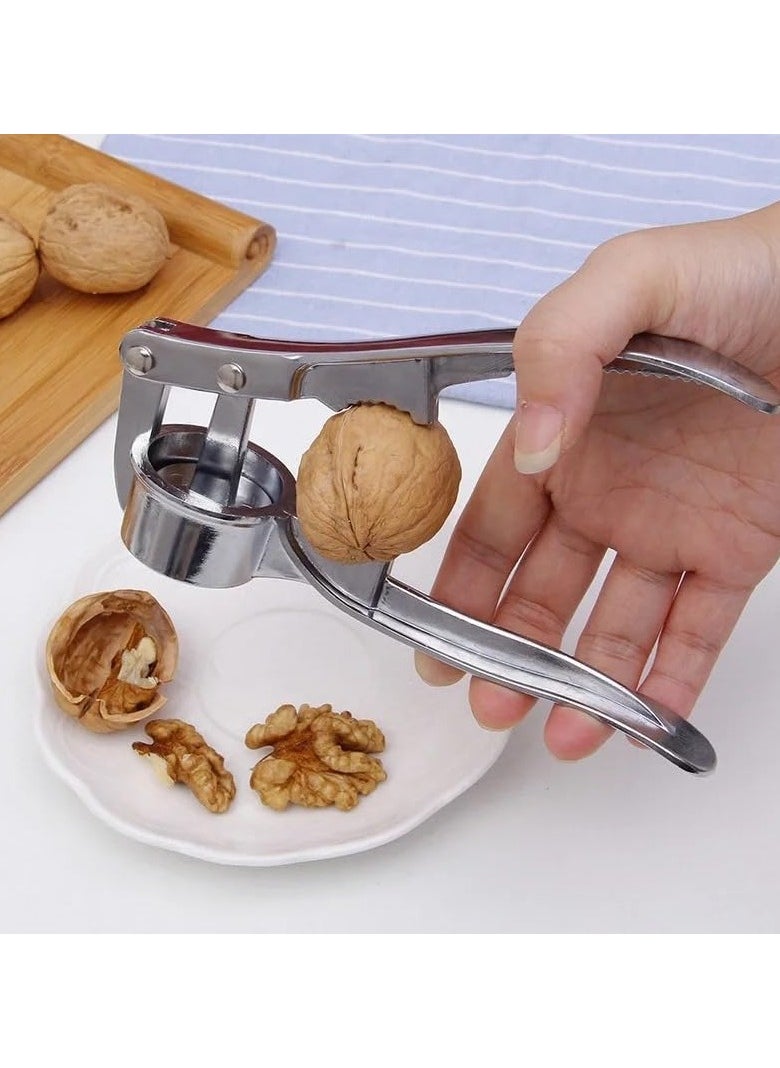 VIO - Professional Kitchen 3 In 1 Garlic Press Nutcracker Garlic Mincer Crusher Multipurpose Heavy Duty Presser Chopper Cracker Easy Clean Durable Kitchen Aid Tools - Image 1