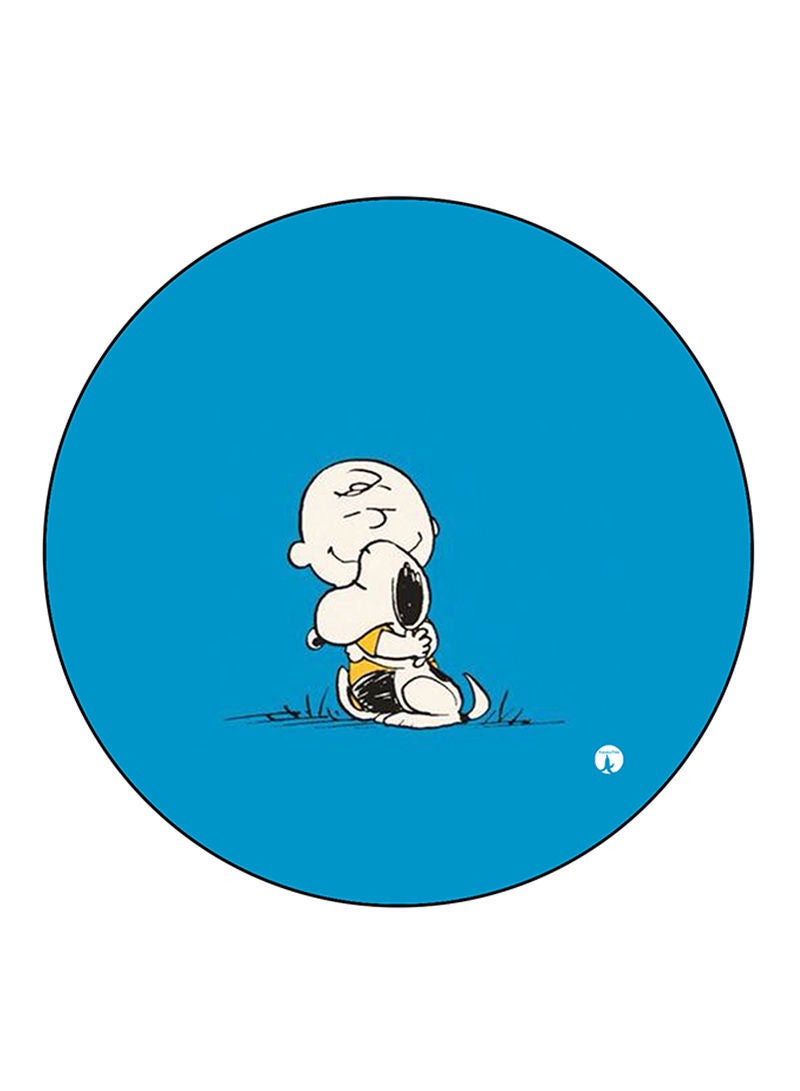 RKN Snoopy Printed Mouse Pad Round  Multicolour