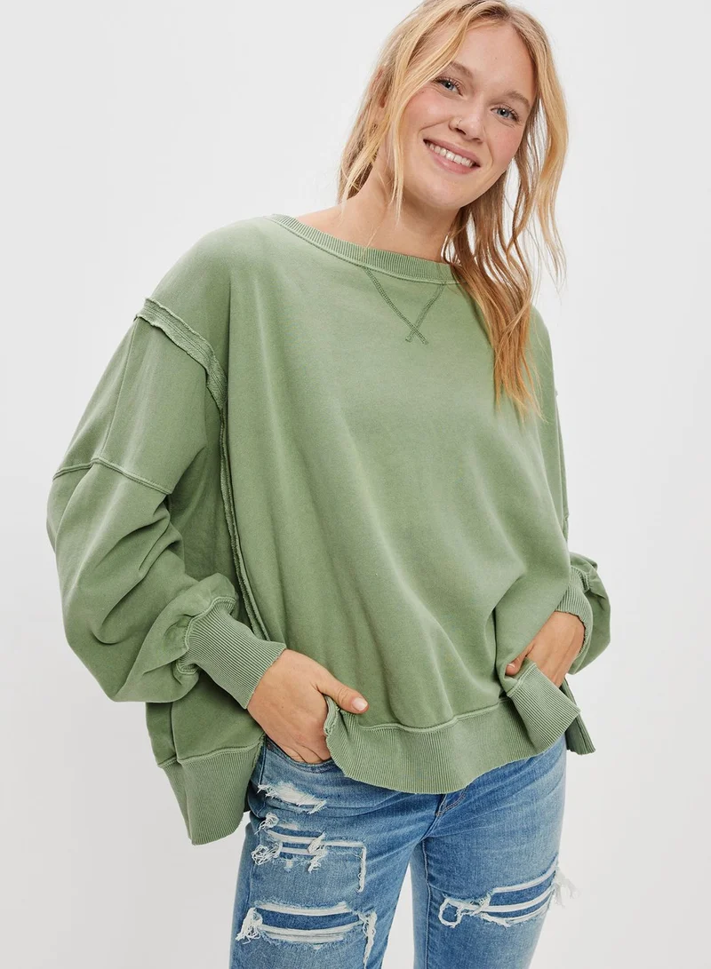 American Eagle Crew Neck Knitted Sweatshirt