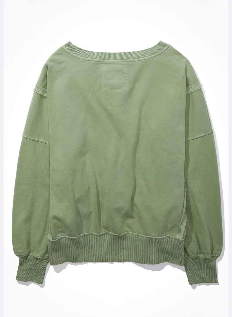 American Eagle Crew Neck Knitted Sweatshirt