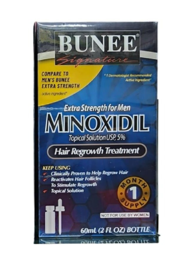 BUNEE Signature Extra Strength For Men Minoxidil Topical Solution 5% Hair Regrowth Treatment 60 ML