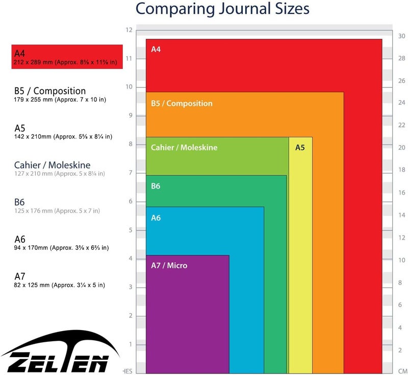 Zelten 2 Pack A4 90 Sheets/180 Pages Lined Loose Leaf Punched Paper Refills Paper for 4 Hole Binder Personal Organizer Diary Notebook Refillable Planner - Image 3