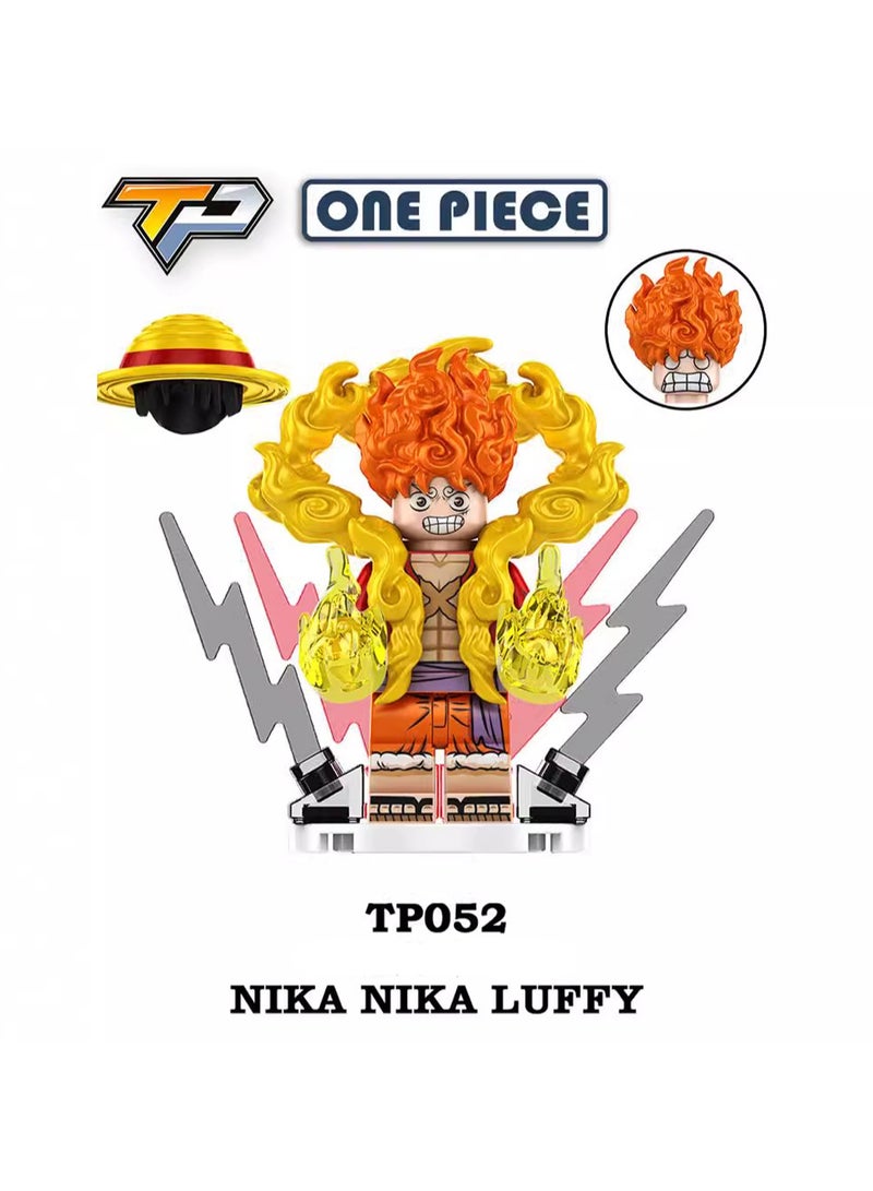 TP1007 Fifth Gear Nika Luffy Sauron Kaido Jinbei Assembled Building Blocks Minifigures Children's Toys Trendy Play Ornaments 8 Pieces - Image 3