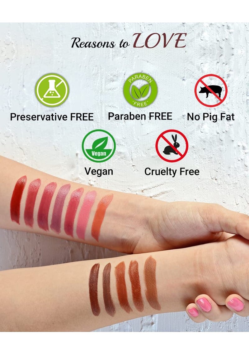 Iba Iba Long Stay Matte Lipstick Shade M01 Deep Mauve 4g  - Image 5